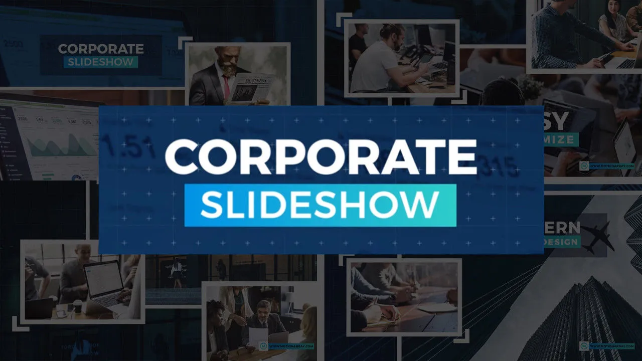 企业活动视频幻灯片像素设计精选AE模板