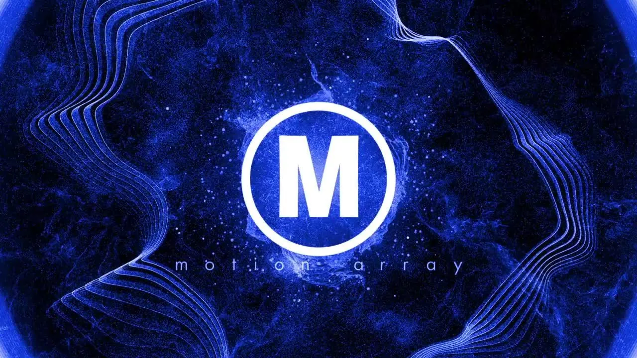 快速徽标粒子像素设计精选AE模板