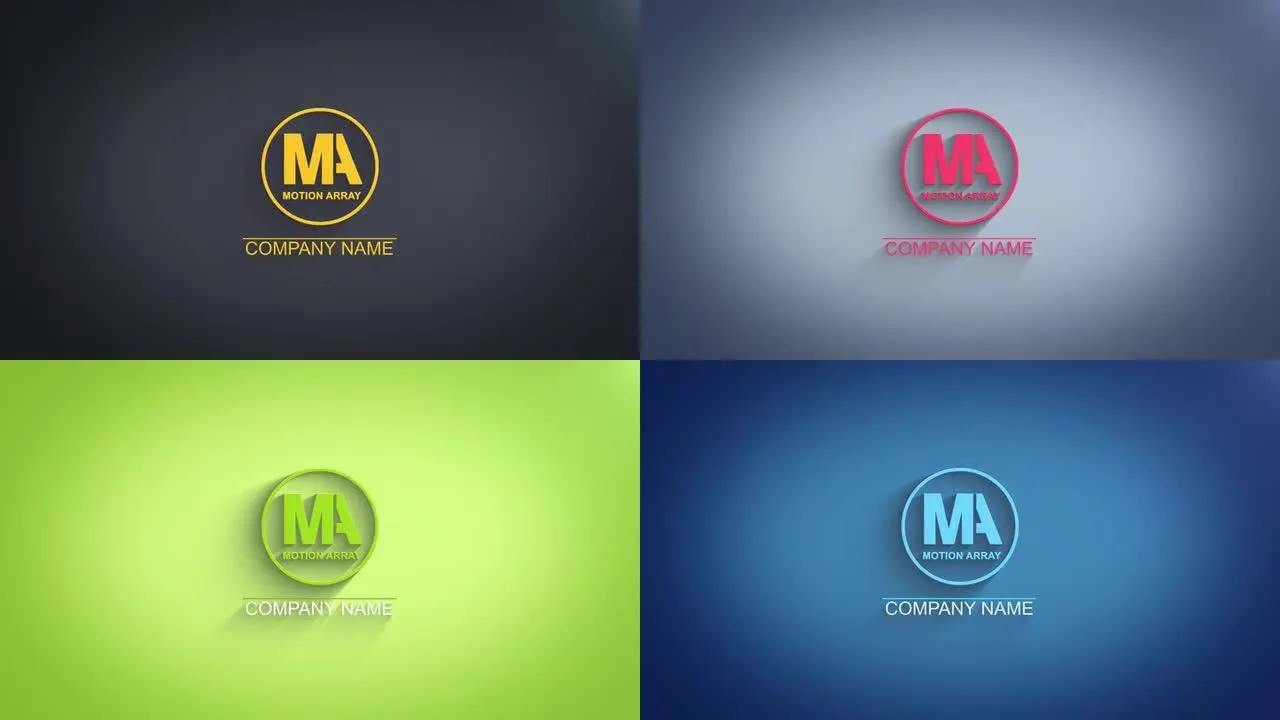 电视节目灯光风格标志像素设计精选AE模板