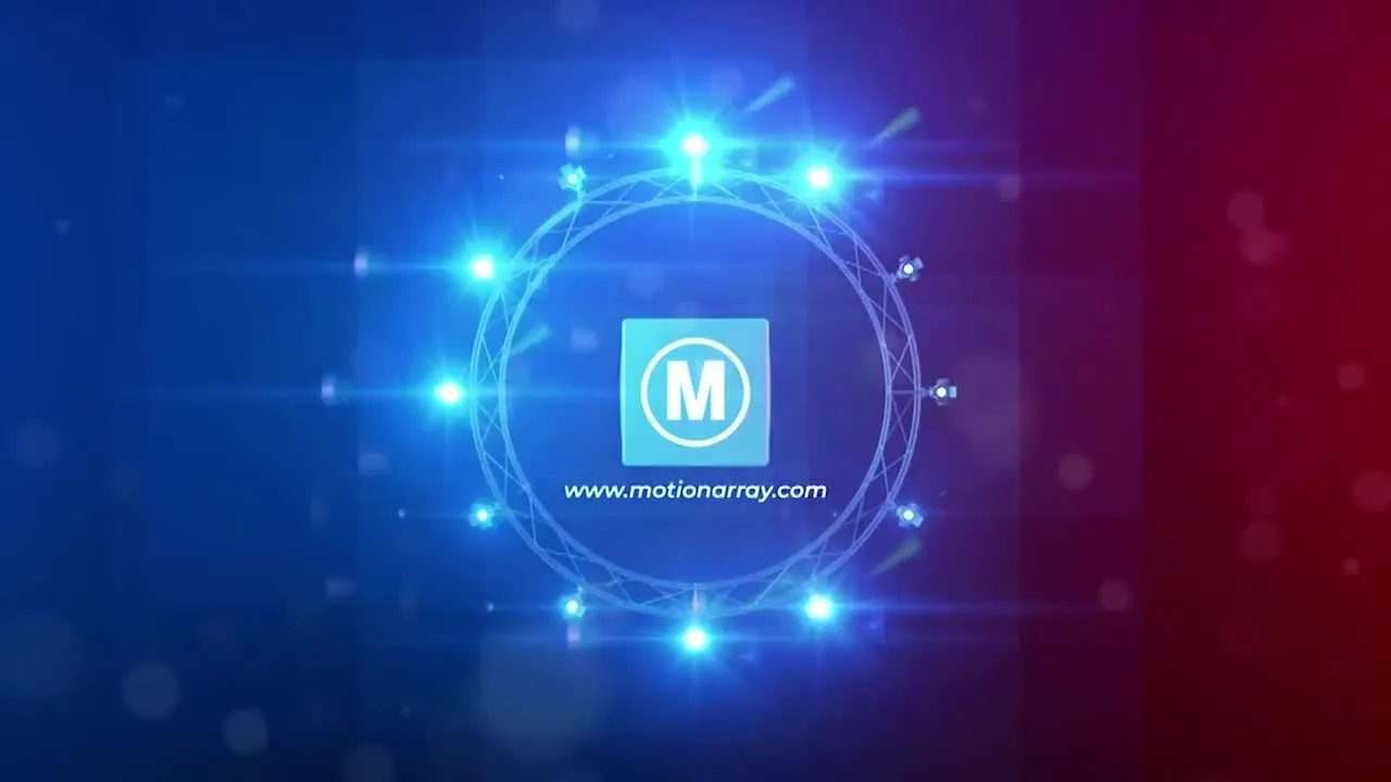 徽标之舞之夜像素设计精选AE模板