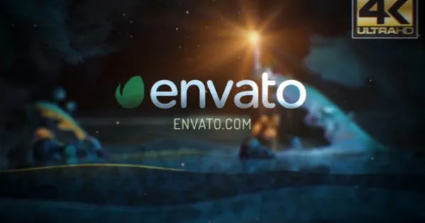 灯塔灯光揭幕效果Logo演示特效像素设计精选AE模板 Lighthouse logo reveal