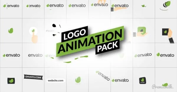 Logo标志动画像素设计精选AE模板 Logo Animation Pack