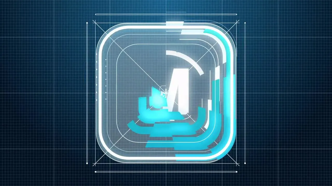 简洁动态logo展示像素设计精选AE模板