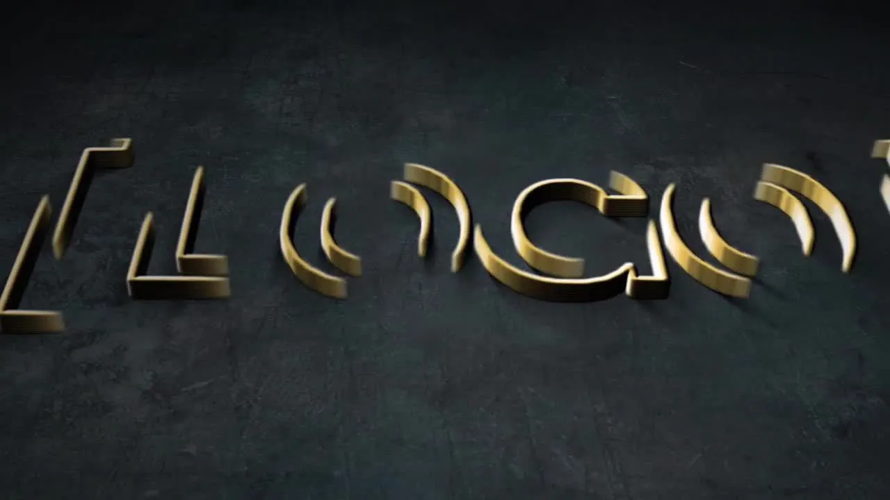 黄金和白银描边徽标显示像素设计精选AE模板