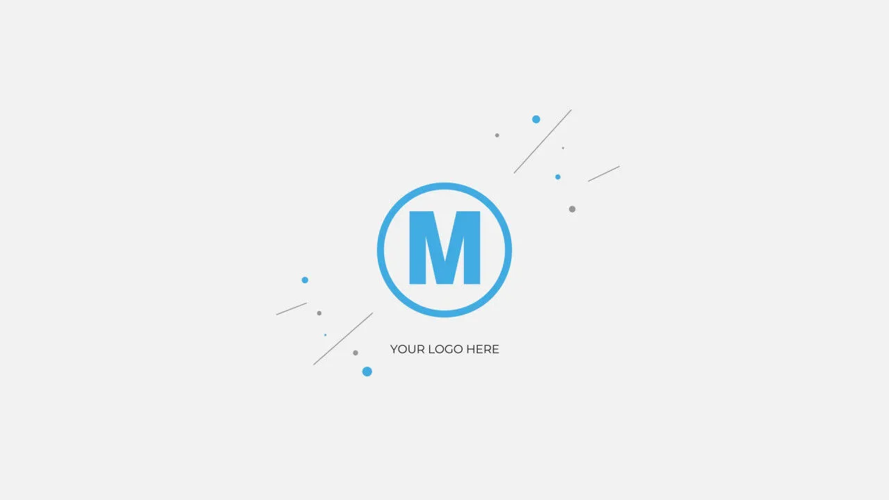 时尚干净创意的搜索引擎动画展示徽标像素设计精选AE模板