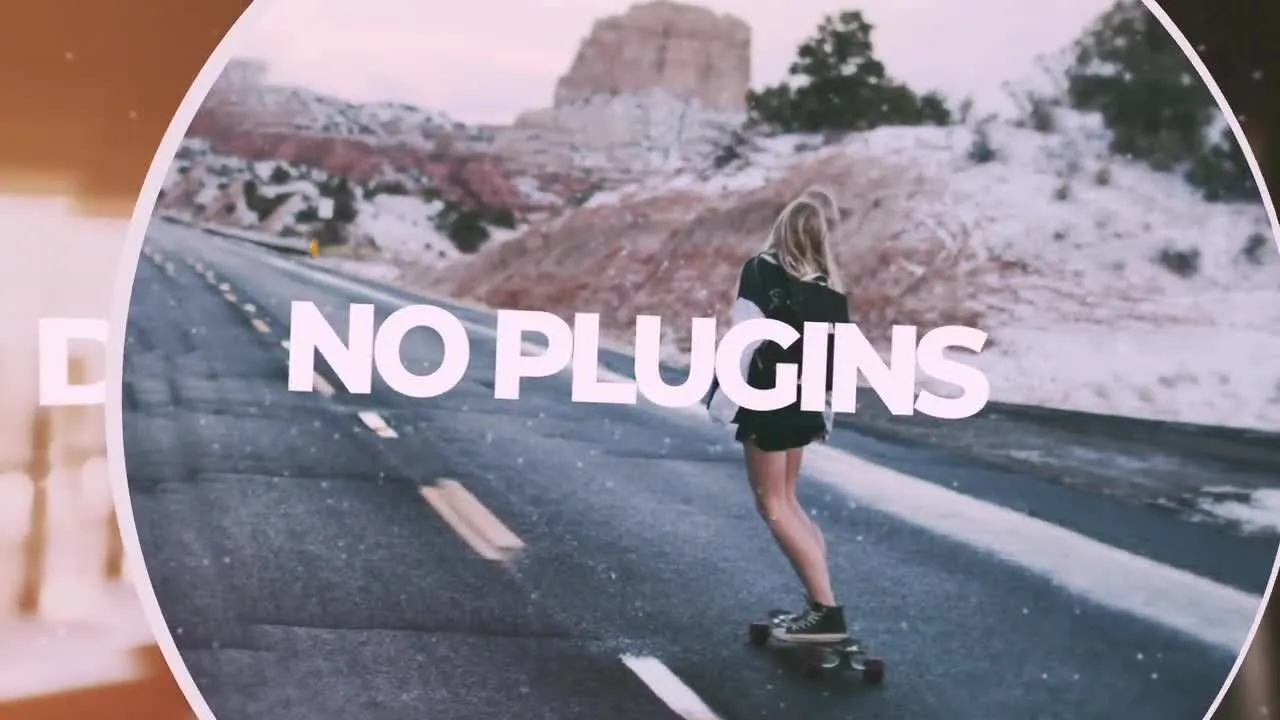 色彩艳丽的幻灯片过渡展示ae模板