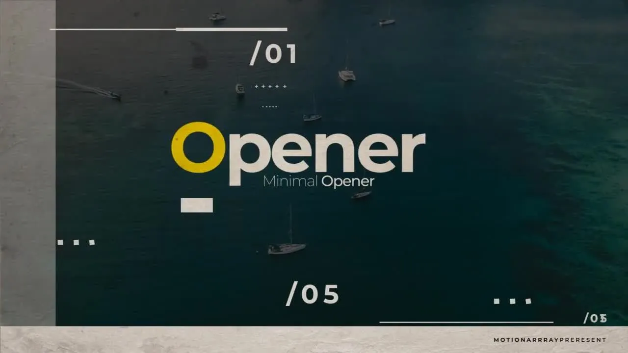 最小开启器像素设计精选AE模板