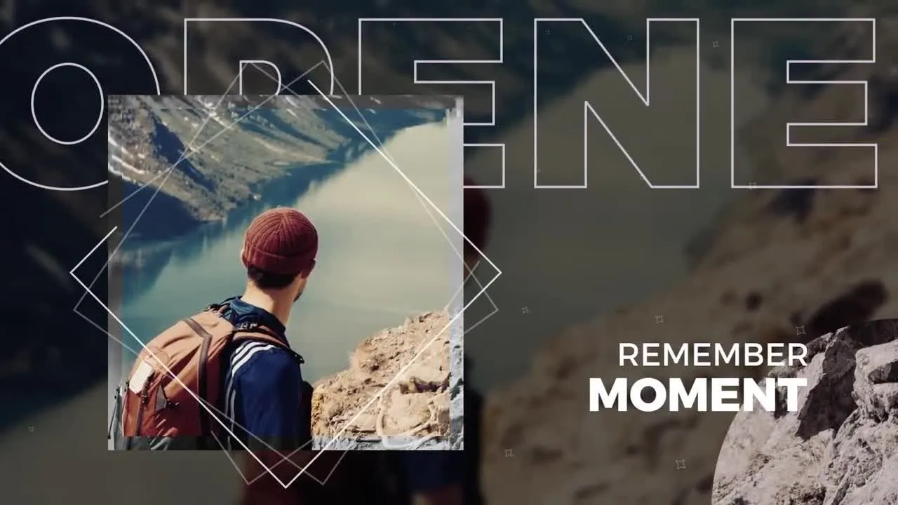 优雅动感夏天度假旅游视频开场像素设计精选AE模板