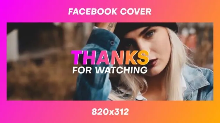 Facebook Cover时尚像素设计精选AE模板