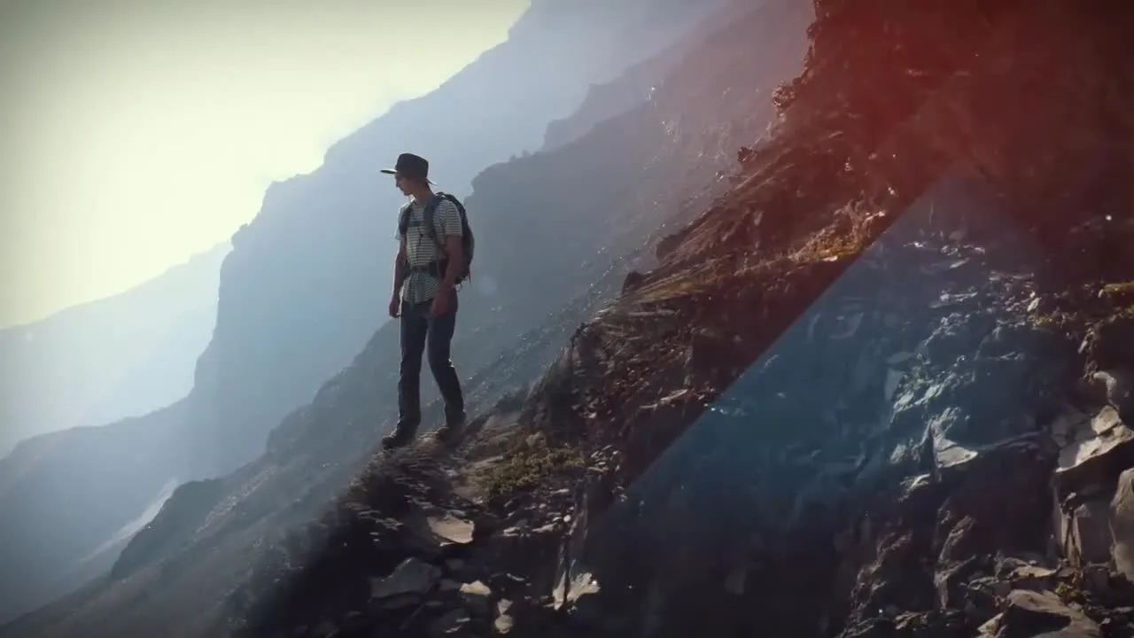 无尽的动作幻灯片像素设计精选AE模板