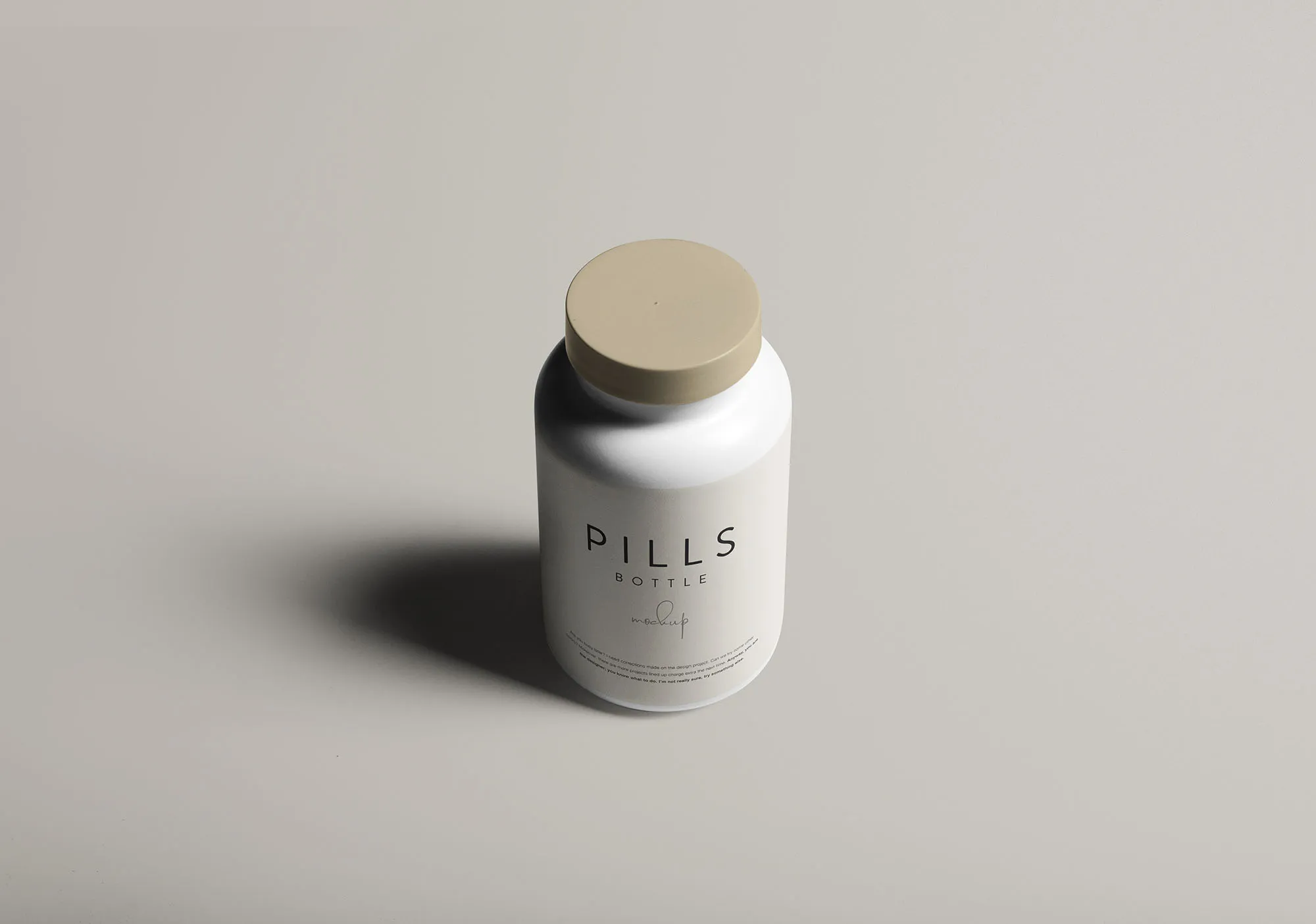 药瓶外观设计图预览样机模板 Pills Bottle Mockup