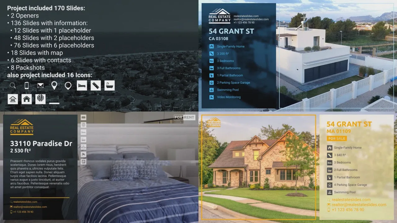 时尚设计房地产促销像素设计精选AE模板