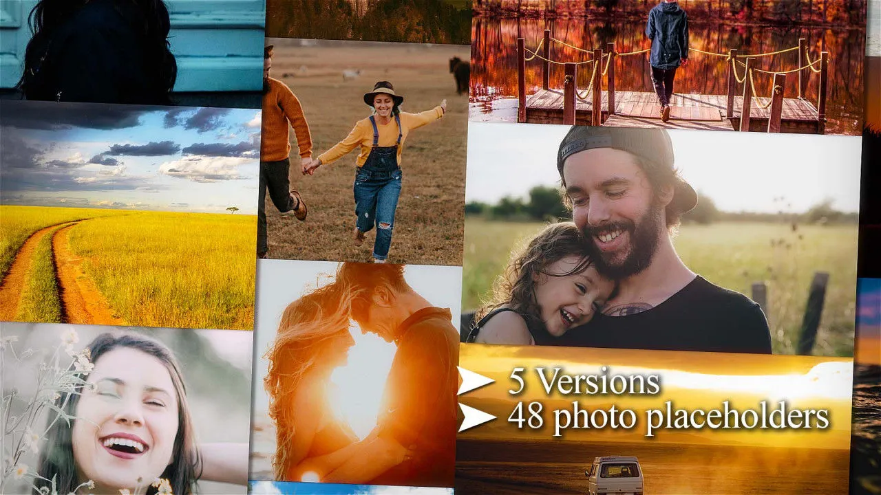 动画多照片徽标像素设计精选AE模板