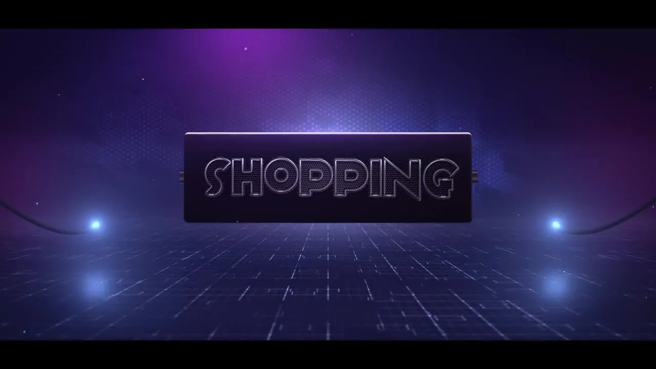 霓虹灯发光特效logo展示像素设计精选AE模板