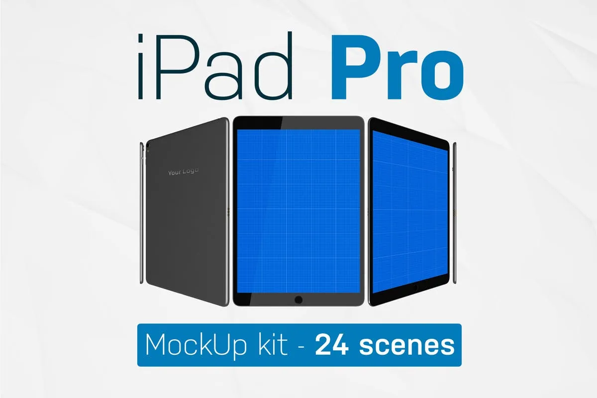 手机APP应用amp;移动网站iPad Pro样机套件 iPad Pro kit