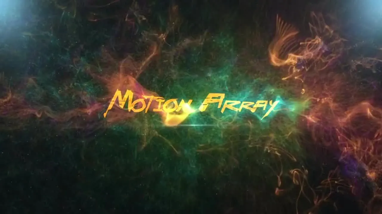 彩色烟雾扩散动画像素设计精选AE模板