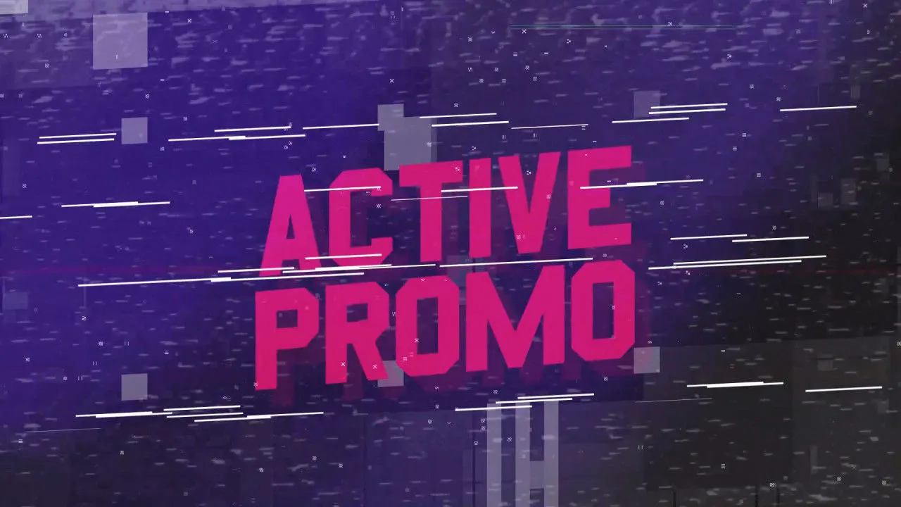 动感十足的极限演示动画像素设计精选AE模板