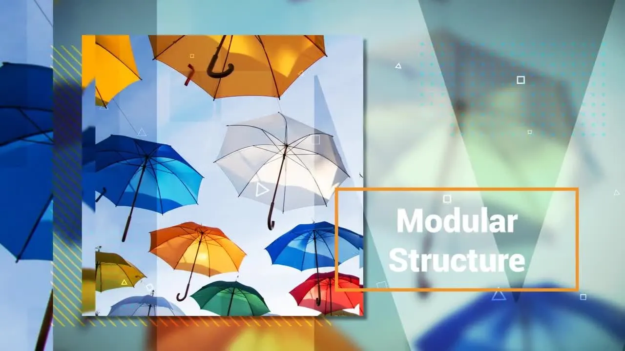 时尚照片幻灯片像素设计精选AE模板