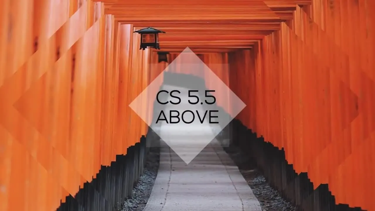 时尚的视差幻灯片照片展示像素设计精选AE模板