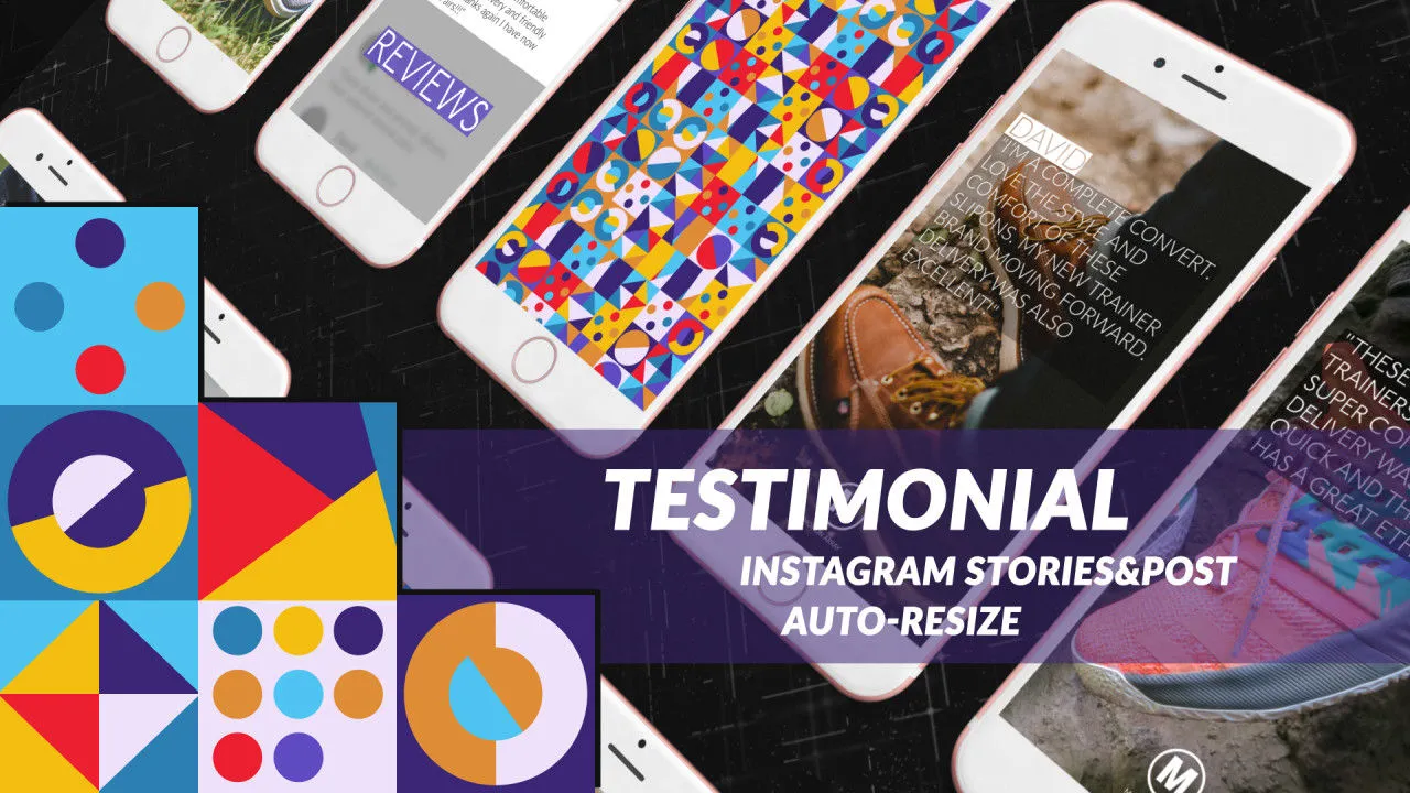 见证故事和后期效果像素设计精选AE模板