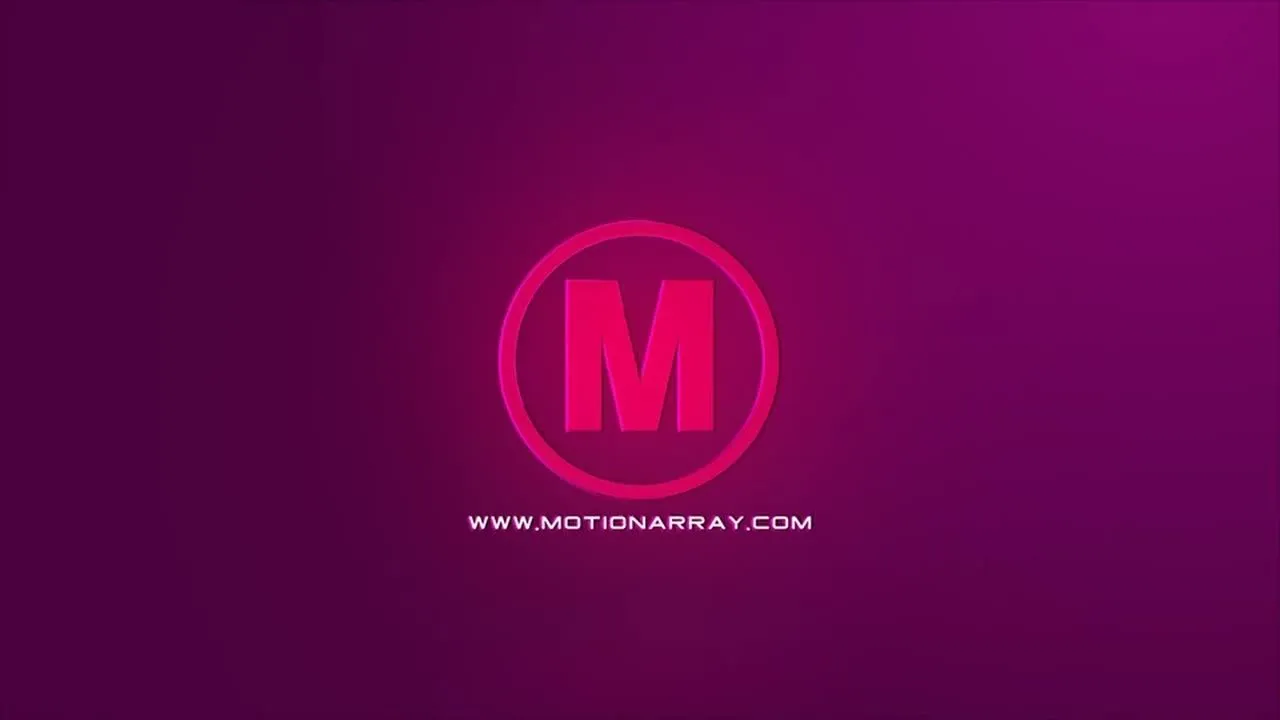 醒目的圆环动画徽标显示像素设计精选AE模板