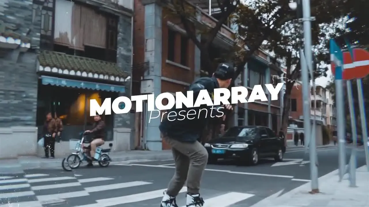 充满活力的旅行幻灯片照片展示像素设计精选AE模板