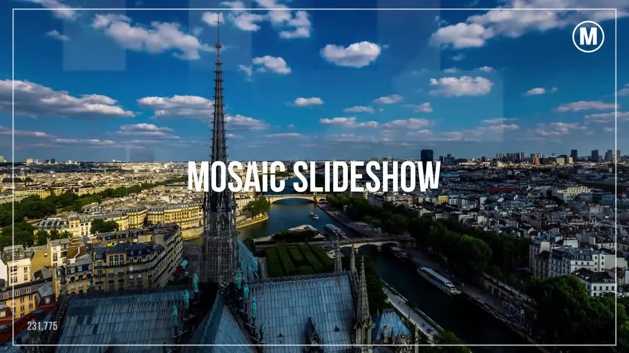 企业马赛克幻灯片像素设计精选AE模板