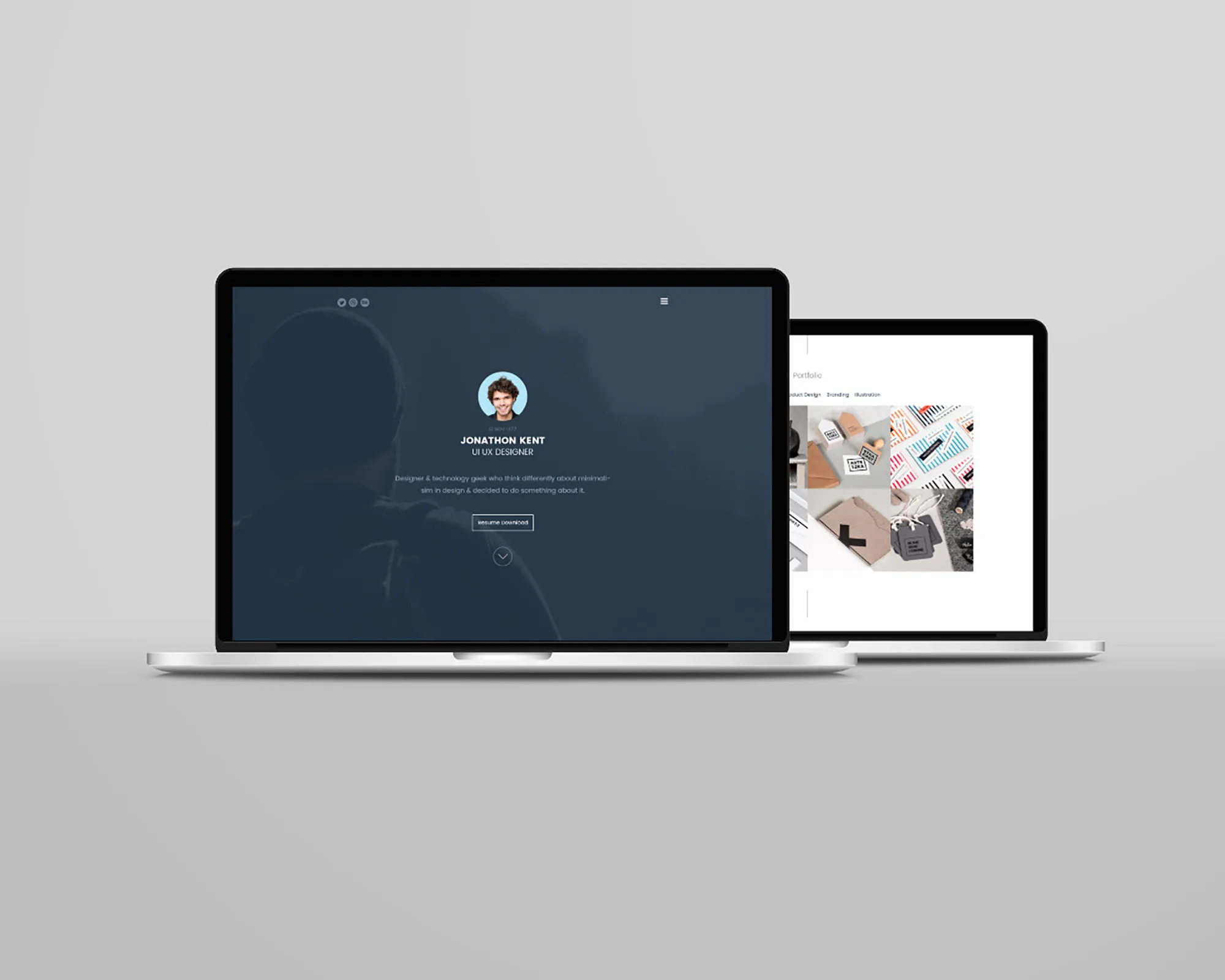 Web设计效果图笔记本电脑屏幕演示样机模板 Laptop Mockup Psd