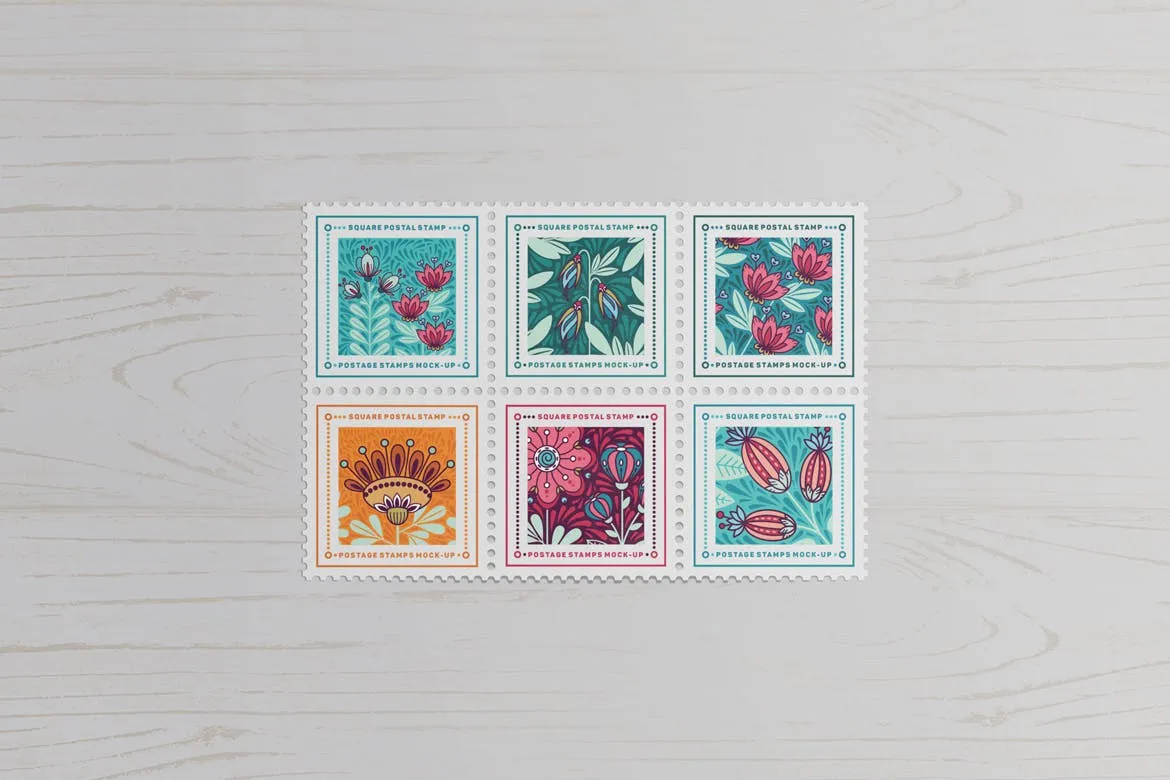 高端稀有少见的房地产邮票设计VI样机展示模型mockups