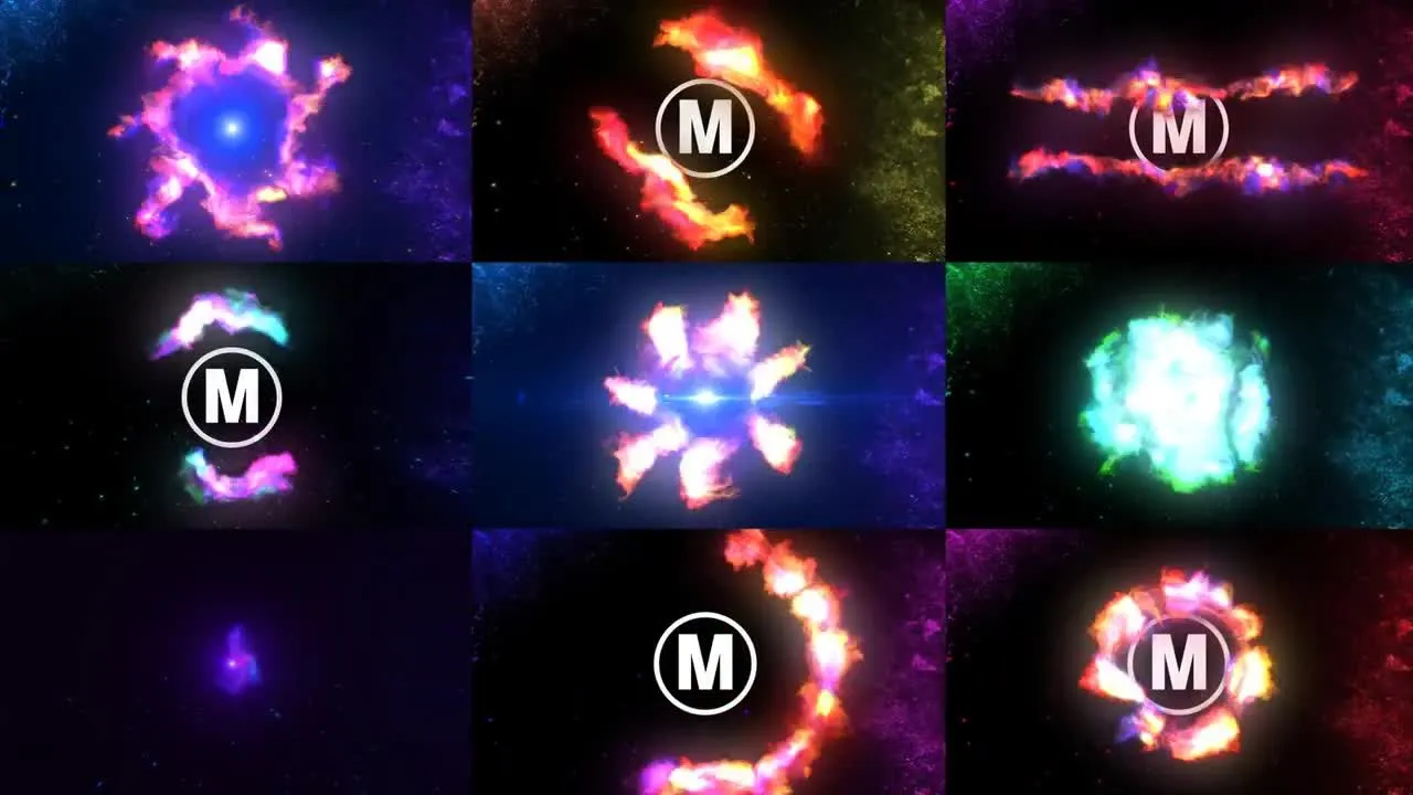 动态火焰logo显示像素设计精选AE模板