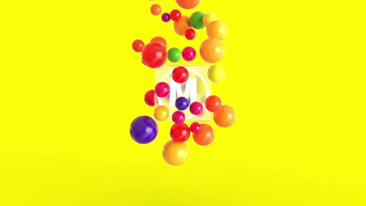 优雅球标志像素设计精选AE模板