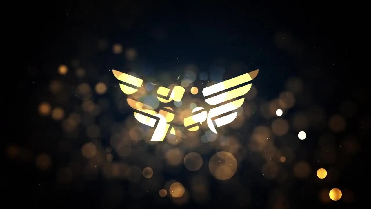 闪粉颗粒徽标显示像素设计精选AE模板