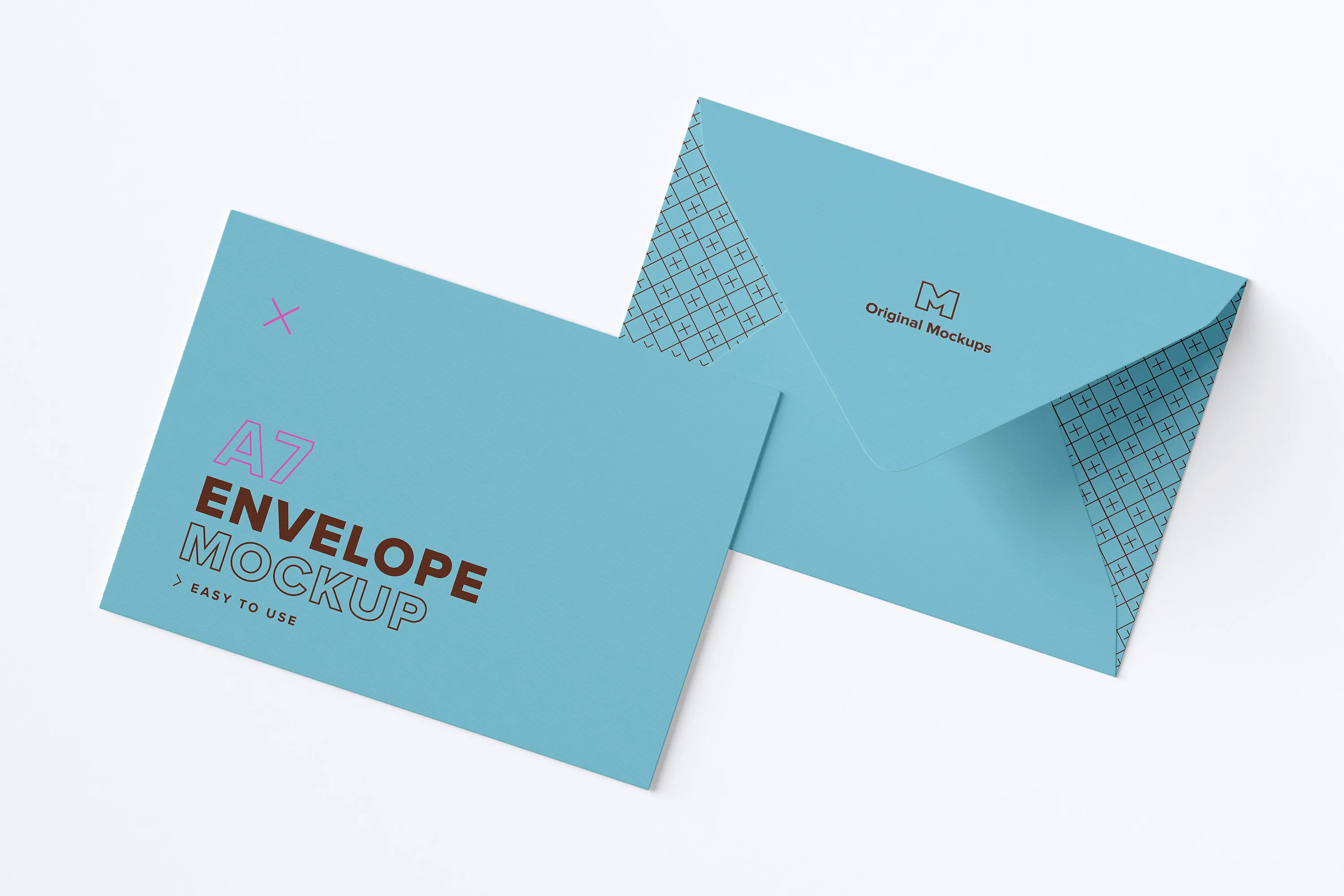 A7尺寸大小信封设计样机模板 A7 Envelope Exterior Layout Mockup