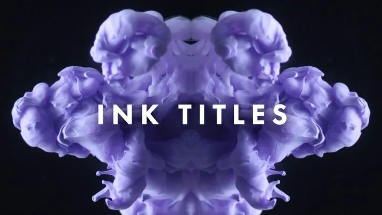 精美时尚的油墨标题像素设计精选AE模板