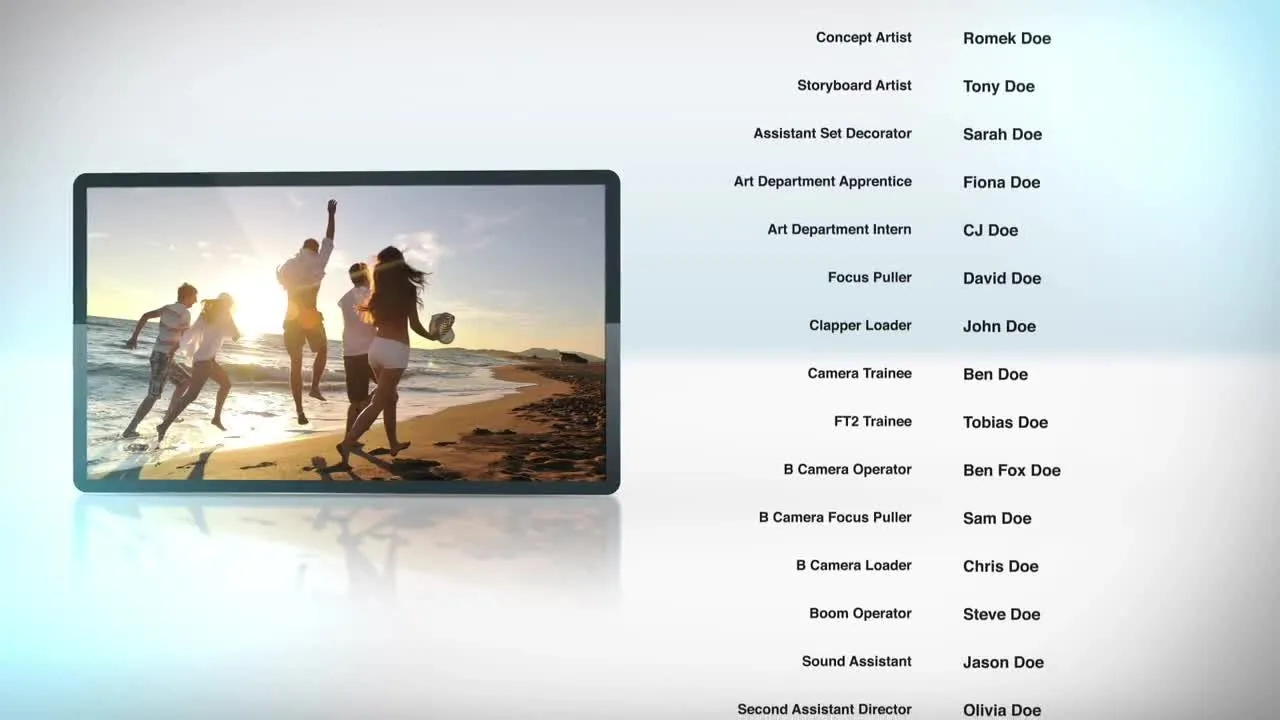 电影演员职员表片尾像素设计精选AE模板