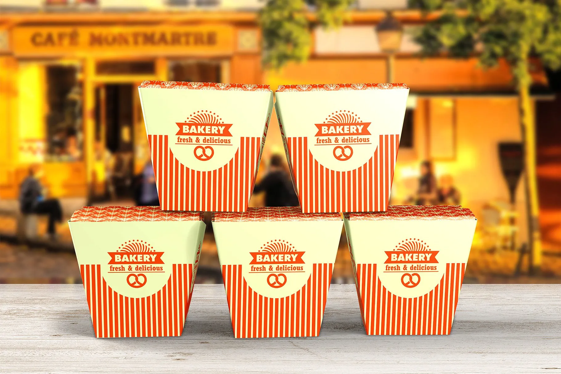 甜食点心食品包装样机v3 Food Box mockups vol.3