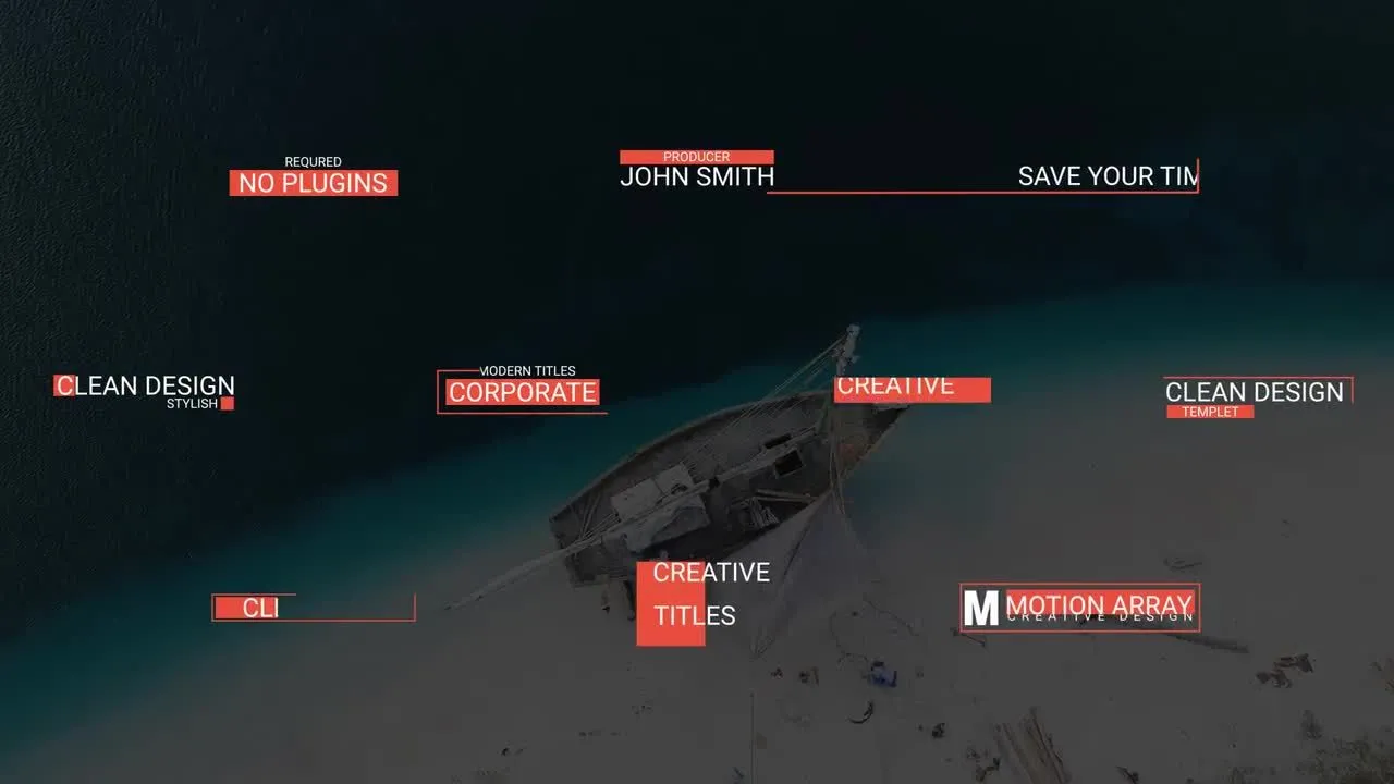 ae全新的动画现代标题模板