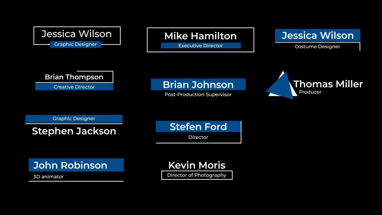 10种简洁文字标题字幕条动画像素设计精选AE模板