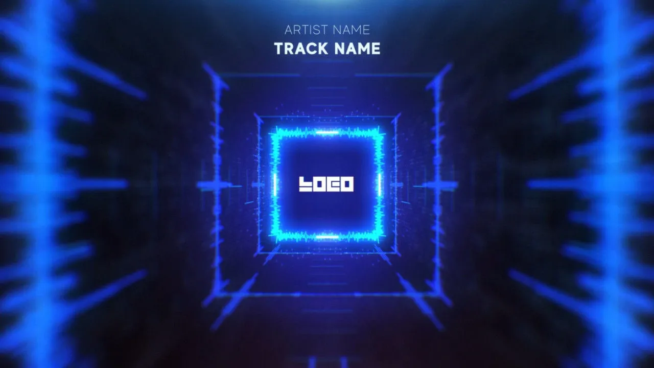 10种无尽的方形隧道音频反应动画像素设计精选AE模板