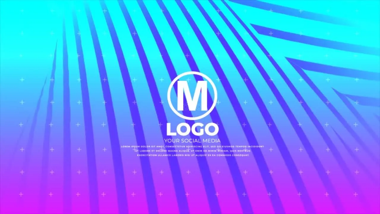 时尚徽标开启者像素设计精选AE模板