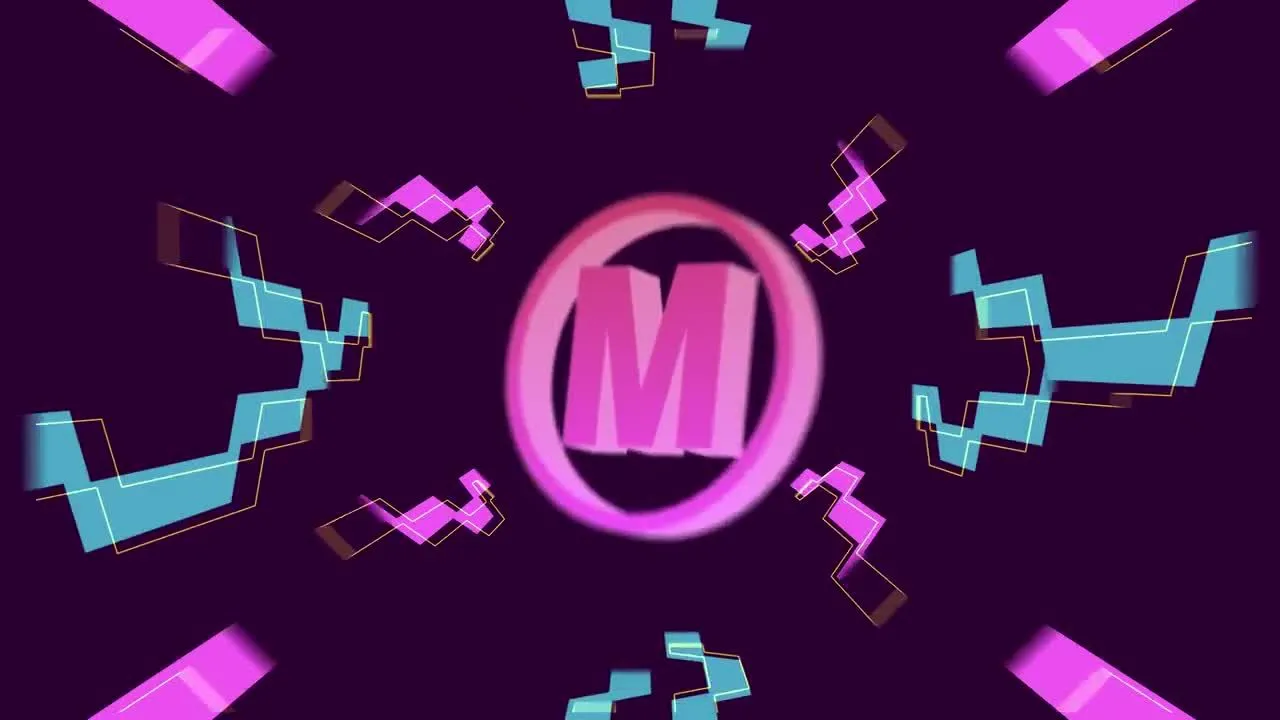 3D数字徽标像素设计精选AE模板