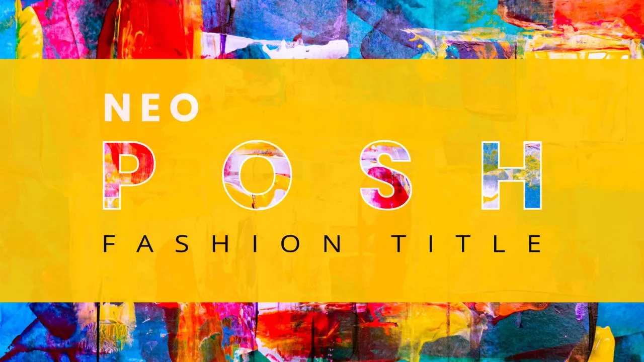 紫色时尚包装全屏标题动画像素设计精选AE模板