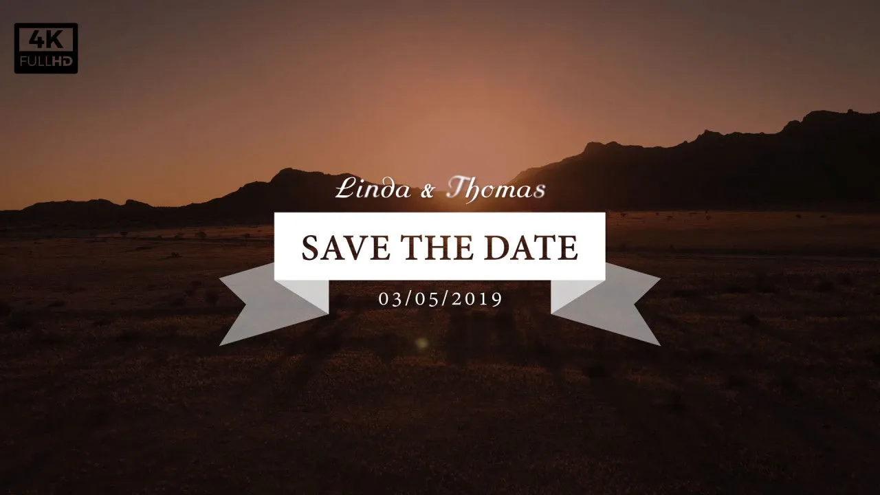 简洁精美的婚礼标题像素设计精选AE模板