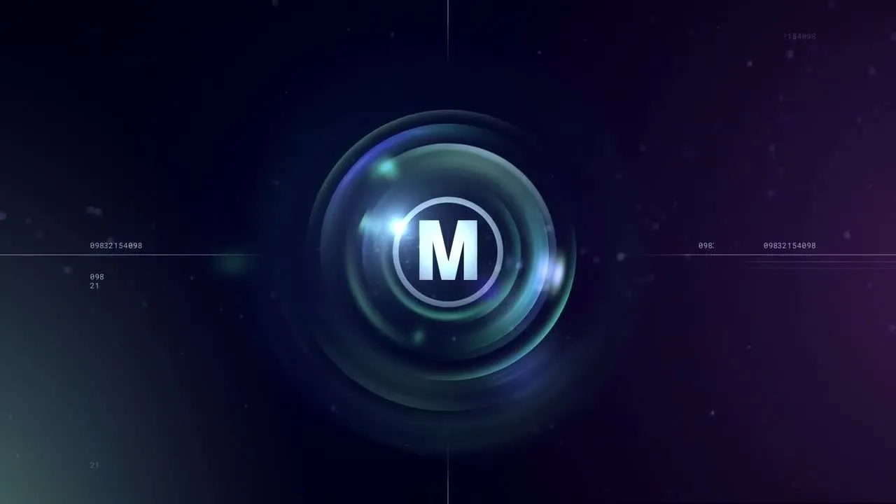 相机镜头标志显示像素设计精选AE模板