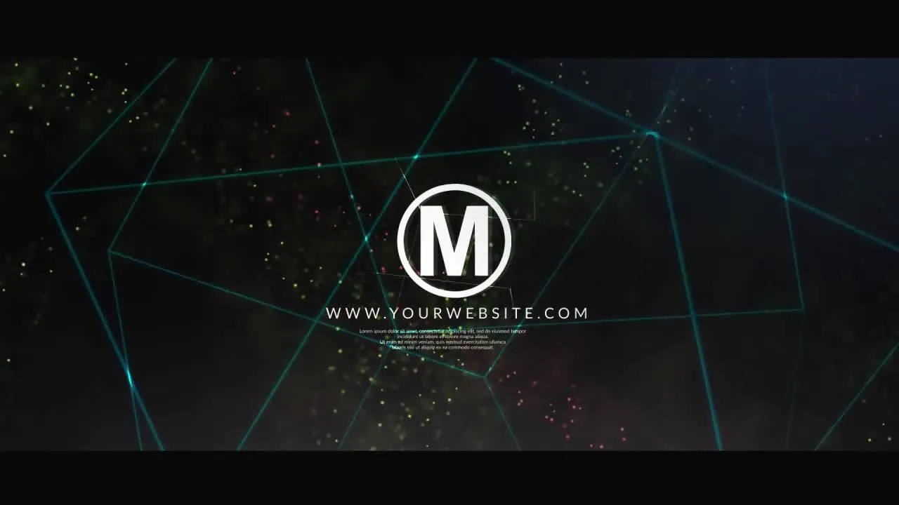 现代信号失真效果logo展示动态动画像素设计精选AE模板