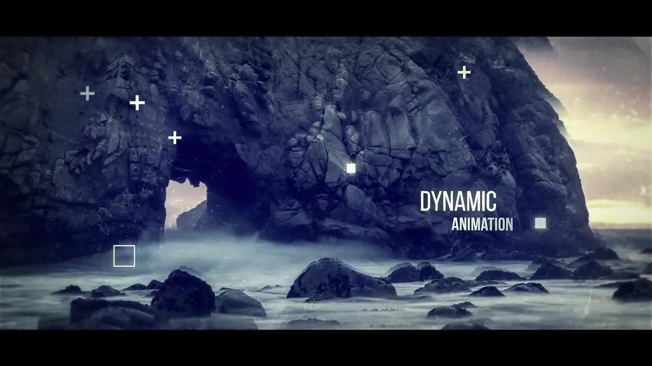 现代抽象视差开场幻灯片过渡效果像素设计精选AE模板