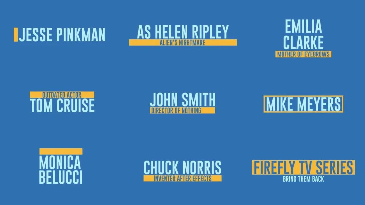 干净优雅标题动画像素设计精选AE模板