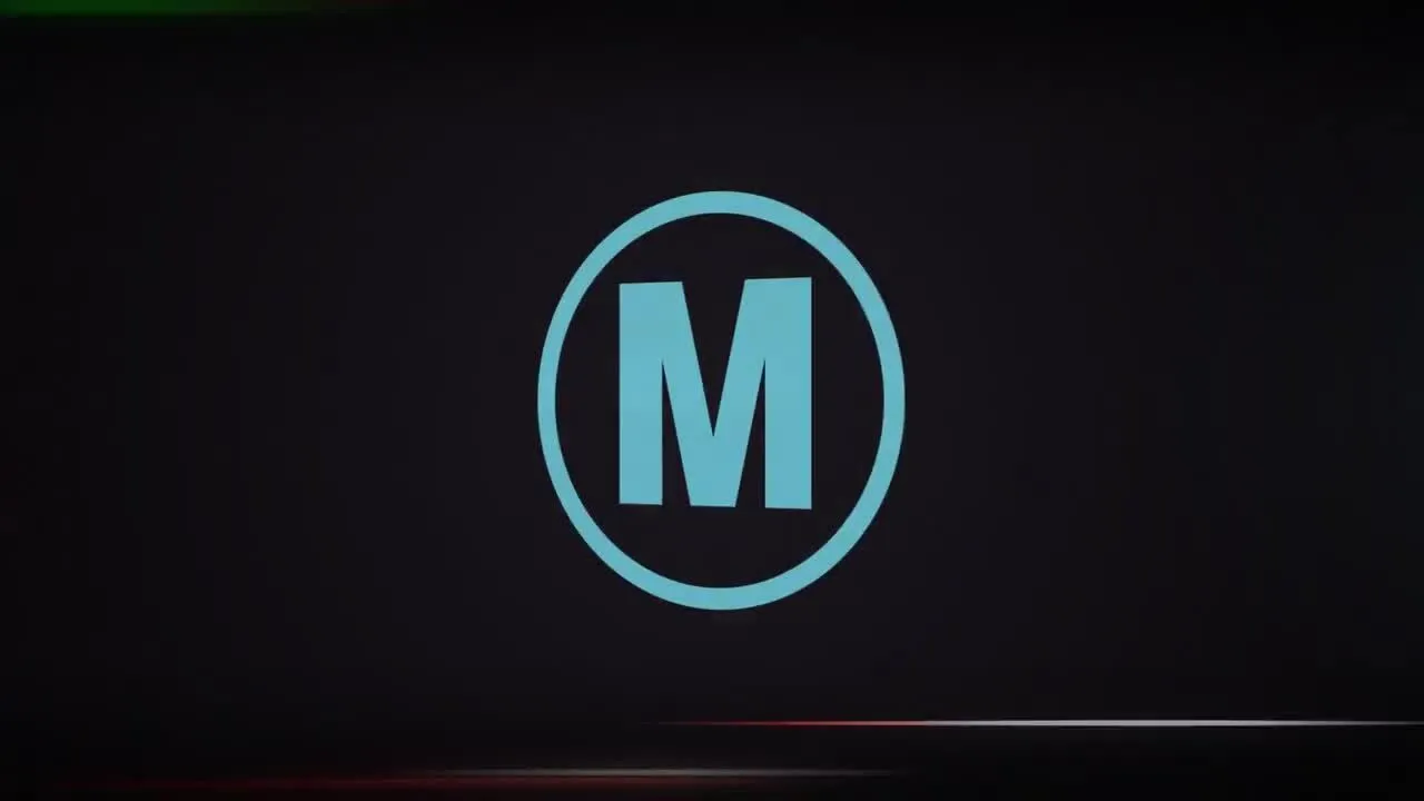 快速动画光条纹徽标显示像素设计精选AE模板