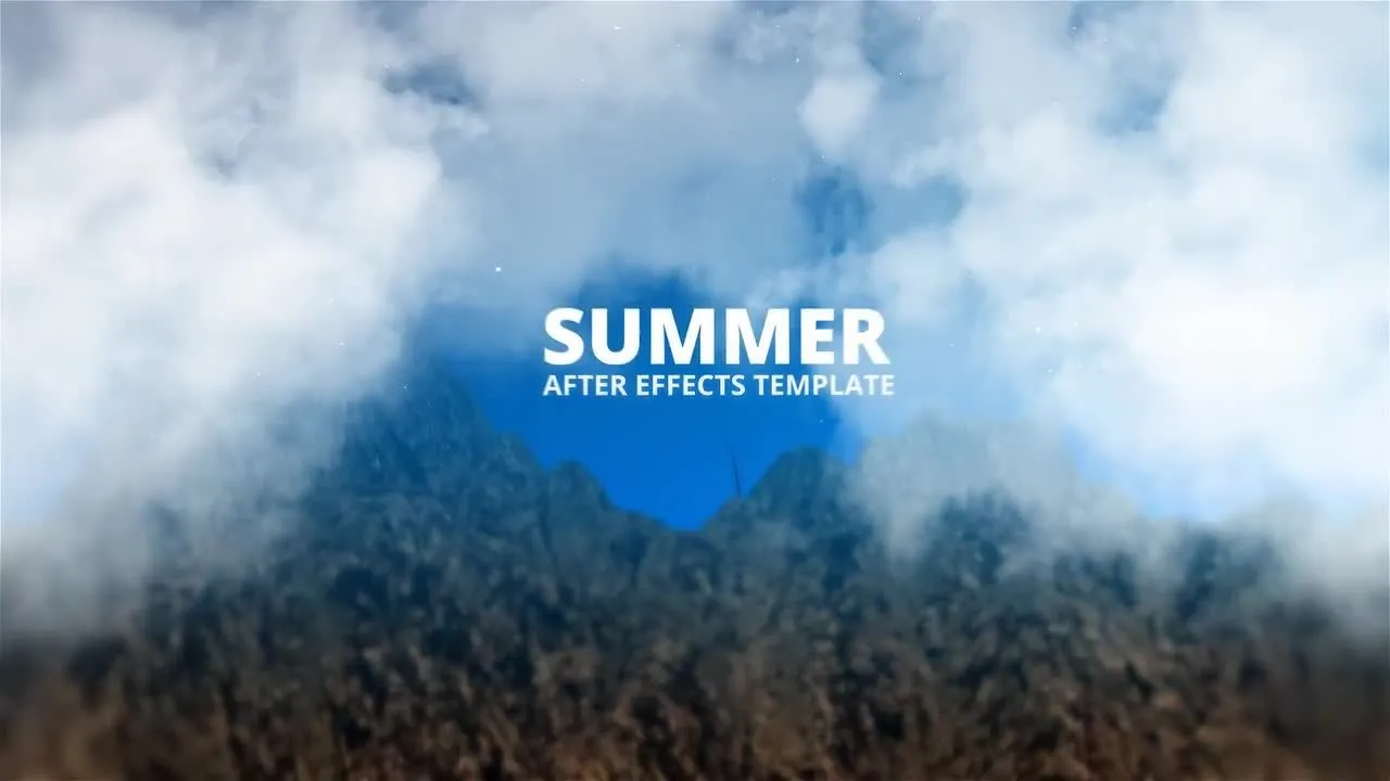 夏季葡萄藤显示LOGO 像素设计精选AE模板