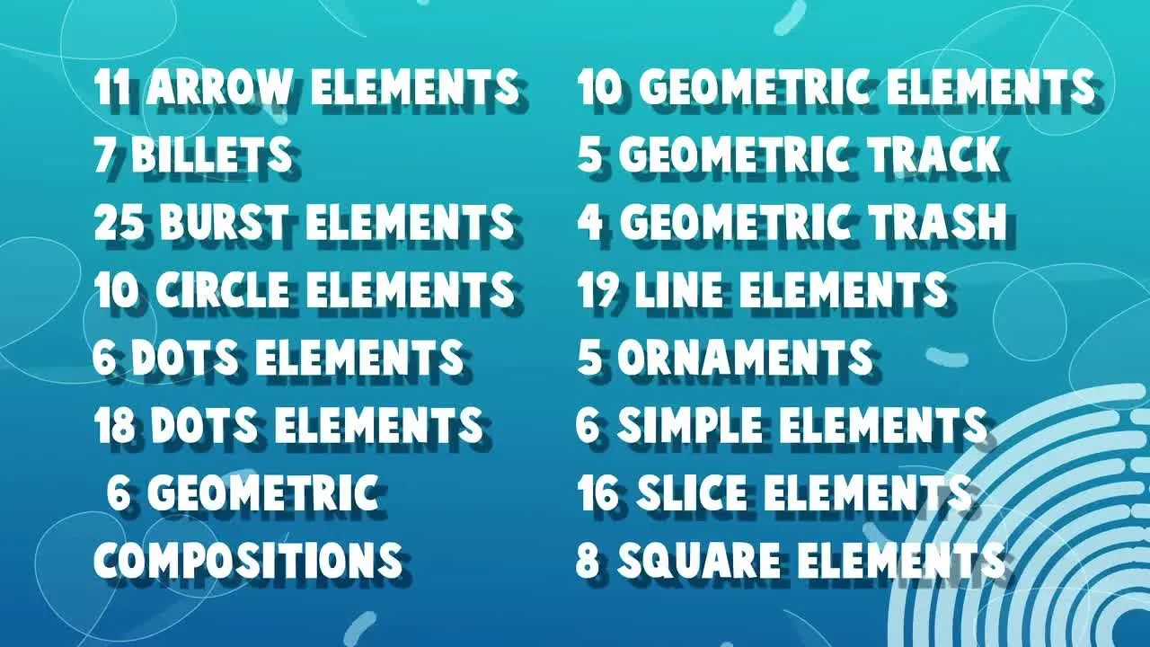 150个运动形状AE素材包